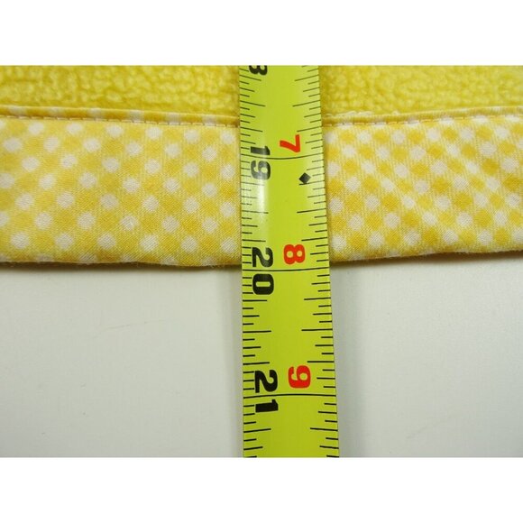 Vintage Lovey Baby Blanket with Plush Bear Head Yellow Fleece - Picture 12 of 12